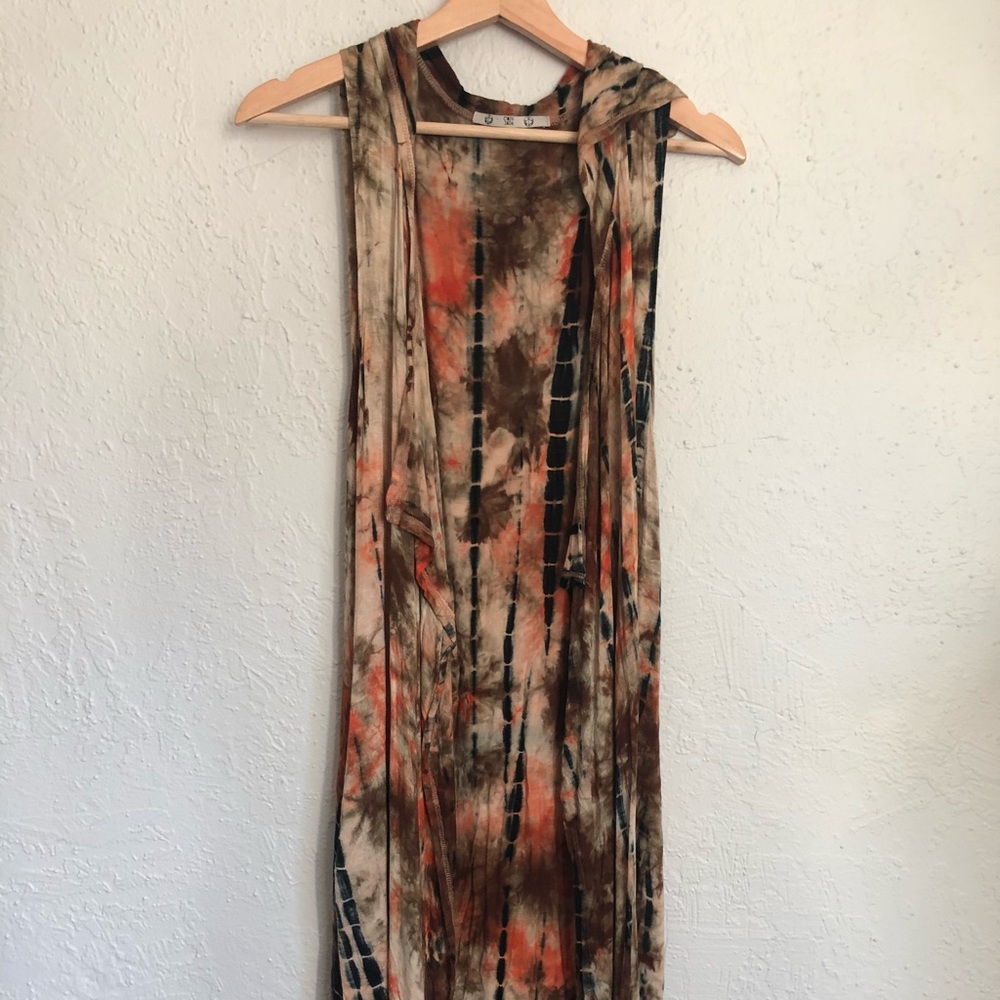 Coin 1804 Tie-Dyed Sleeveless Duster